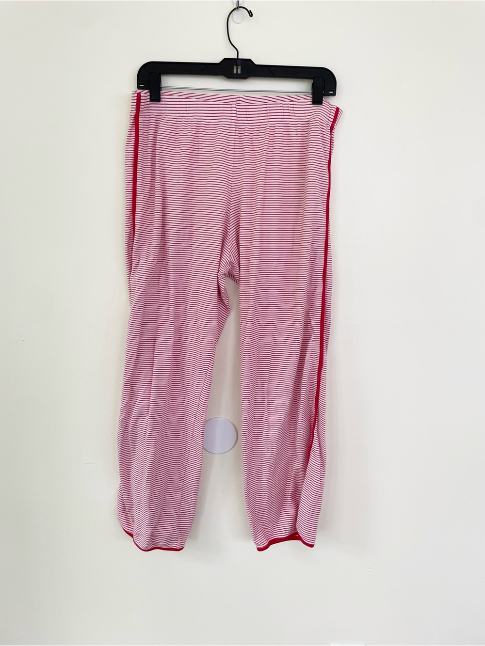 LAKE 100% Pima Cotton Classic Red White Stripe Pajama Pants L Large Bottoms Only - Picture 3 of 9